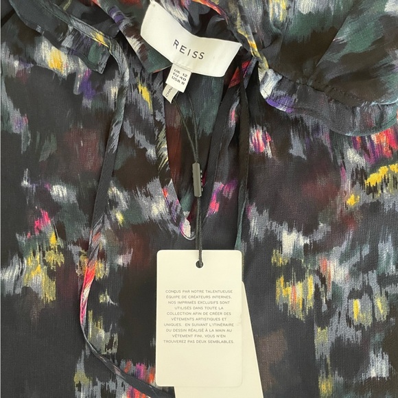 NWT Reiss Kensie Smudge Embroidered Mini Floral Print - Picture 11 of 12